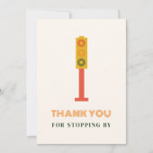 ブロック赤ちゃんシャワーの新しい子供ありがとう サンキューカード (正面)