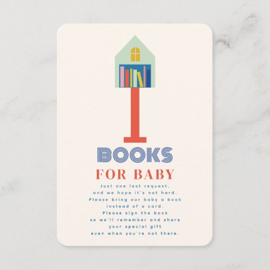 ブロック赤ちゃんシャワー予約リクエストの新しい子供 エンクロージャーカード (正面)