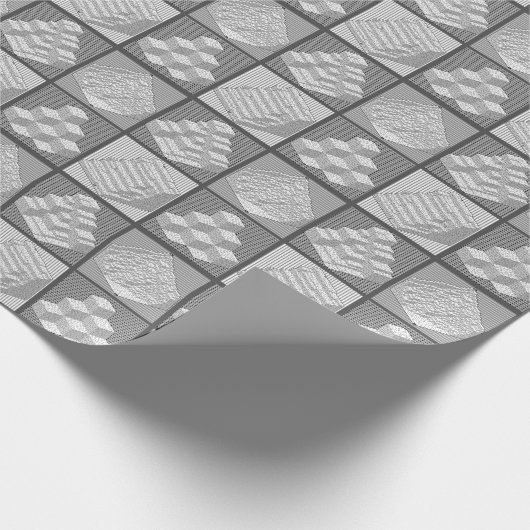 ブロック迷路パズル包装紙 ラッピングペーパー (角)