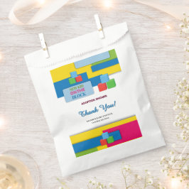 ブロック養子縁組の新しい子供が赤ちゃんシャワーを育てる フェイバーバッグ