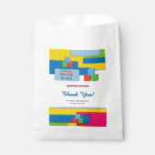 ブロック養子縁組の新しい子供が赤ちゃんシャワーを育てる フェイバーバッグ (正面)