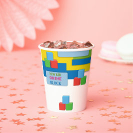 ブロック養子縁組の新しい子供が赤ちゃんシャワーを育てる 紙コップ