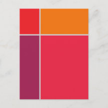 ブロック2幾何学的はがき