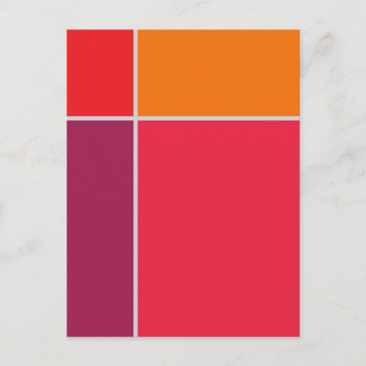 ブロック2幾何学的はがき ポストカード (正面)