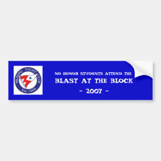 ブロック2007年で-、…発破を掛けて下さい バンパーステッカー