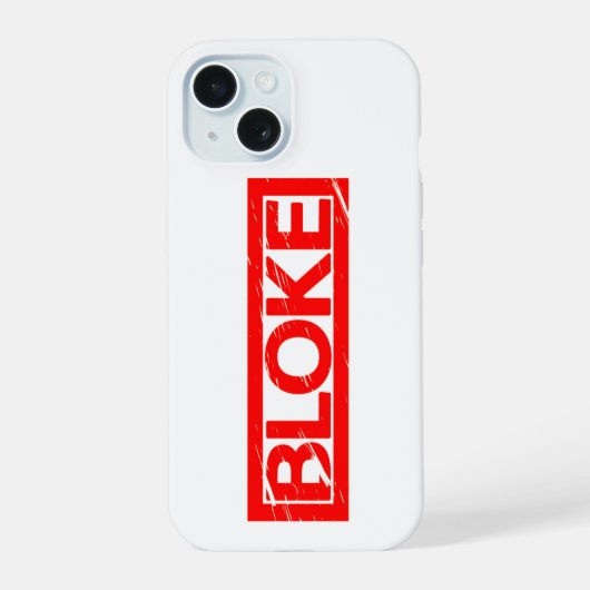 ブロック・スタンプ iPhone 15ケース (裏面)