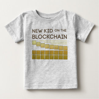ブロック・チェーンの新しい子供 ベビーTシャツ