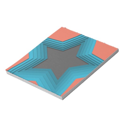 ブロック・ド・ノタス・スター・ペーパークラフト ノートパッド (回転)