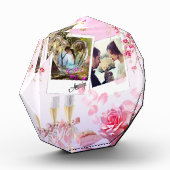 ブロック・パラ・フォトスの個人化コン・ロサス フォトブロック (左)