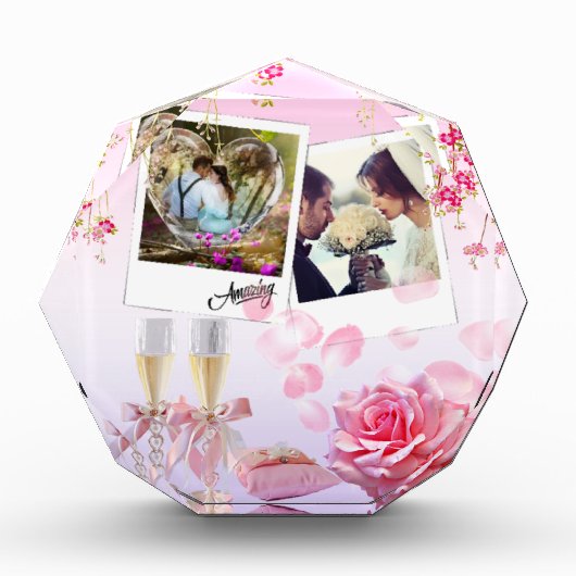 ブロック・パラ・フォトスの個人化コン・ロサス フォトブロック (正面)