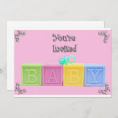 ブロック 招待状 (正面/裏面)