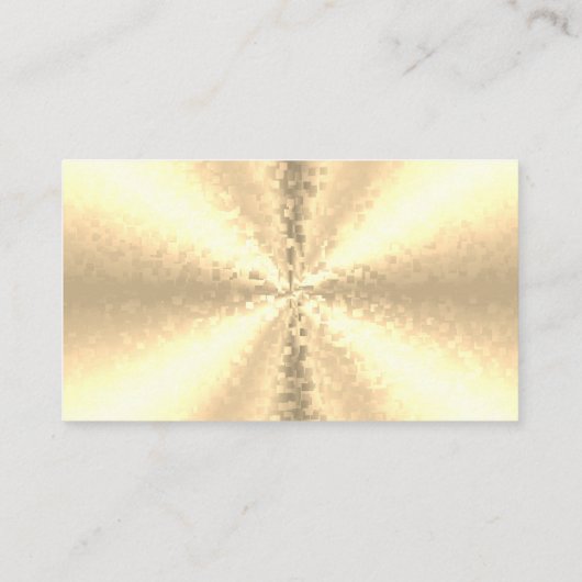 ブロック，金ゴールド, 3D Rainbow 名刺 (裏面)