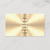 ブロック，金ゴールド, 3D Rainbow 名刺 (正面)