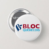 ブロックQuébécois 缶バッジ (正面&裏面)