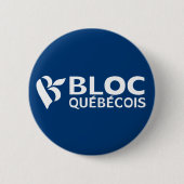 ブロックQuébécois 缶バッジ (正面)