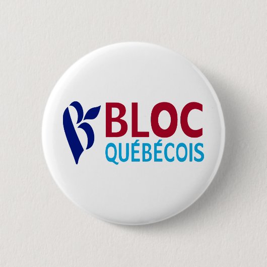 ブロックQuebecois 缶バッジ (正面)