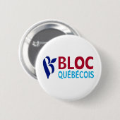 ブロックQuebecois 缶バッジ (正面&裏面)