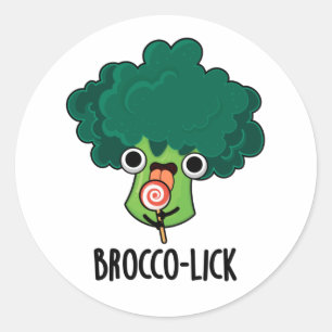 ブロッコクリッおもしろいクベジブロッコリープン ラウンドシール