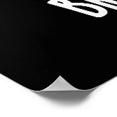 ブロッコリーおもしろいベギーブロッコリープンダークBG ポスター (角)