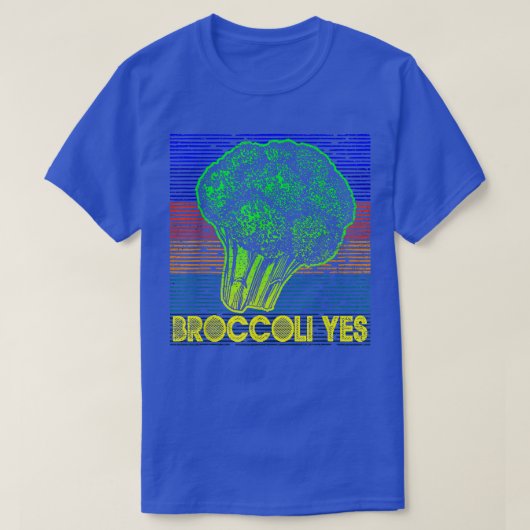 ブロッコリーおもしろいYes植木屋295 Tシャツ (デザイン正面)