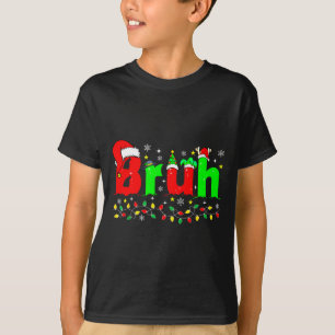 ブロッコリーおもしろクリスマスサンタ帽子ティーン男子子供Xmas Tシャツ