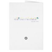 ブロッコリーとリンゴおもしろいアースデイカード (裏面)