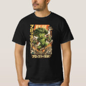 ブロッコリーの怪獣 - 野菜のアポカリプス Tシャツ (正面)