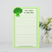 ブロッコリーの束の文房具 便箋 (スタンド正面)