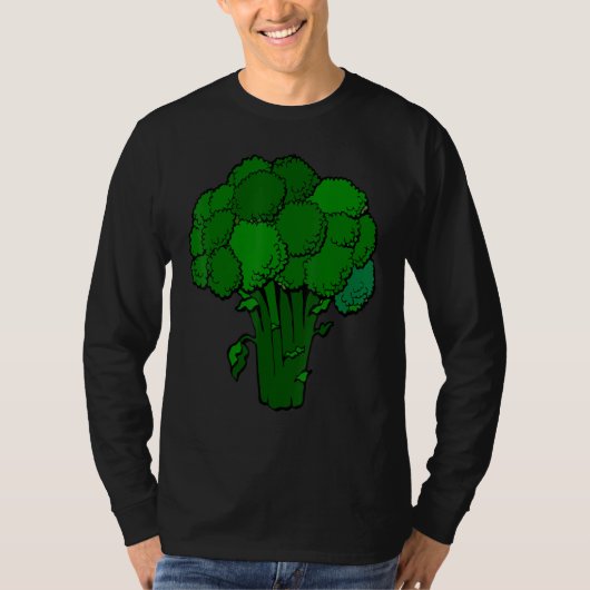 ブロッコリーはライフおもしろいグラフィック野菜 Tシャツ (正面)