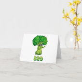 ブロッコリーは私のブロフィットネスベジパワービーガンブロ カード (黄色い花)