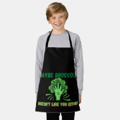 ブロッコリーも好きじゃないかも エプロン (着用した状態)