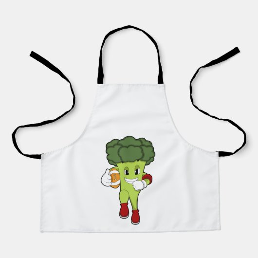 ブロッコリーアットサッカースポーツ エプロン (正面)