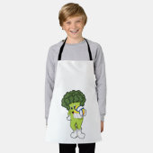 ブロッコリーアットバレーボールスポーツ エプロン (着用した状態)