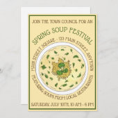 ブロッコリーチーズスープ食品フェスティバルテイスティングイベント 招待状 (正面/裏面)