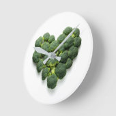 ブロッコリーハート ラウンド壁時計 (傾斜)