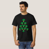 ブロッコリービーガンクリスマスツリー Tシャツ (正面フル)