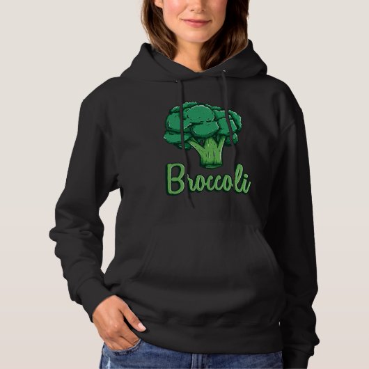 ブロッコリーベジタブル栄養ファクトベジタリアンベガ パーカ (正面)