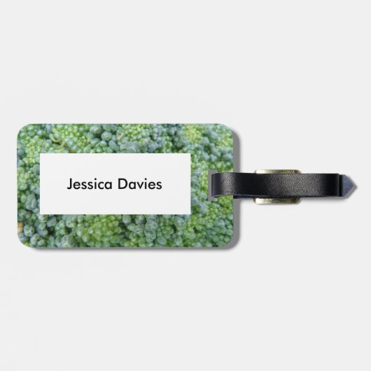 ブロッコリーマクロカスタムラゲージタグ ラゲッジタグ (裏面横)