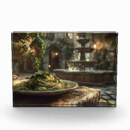 ブロッコリーラーベ付きスパゲッティ フォトブロック