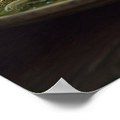 ブロッコリーラーベ付きスパゲッティ ポスター (角)