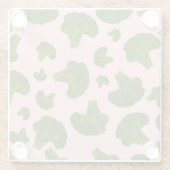 ブロッコリー模様 ガラスコースター (裏面)