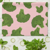 ブロッコリー模様 キッチンタオル (折り畳み)