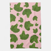 ブロッコリー模様 キッチンタオル (縦)