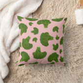 ブロッコリー模様 クッション (ブランケット)