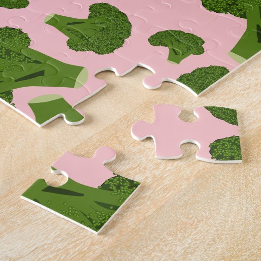 ブロッコリー模様 ジグソーパズル (側面)