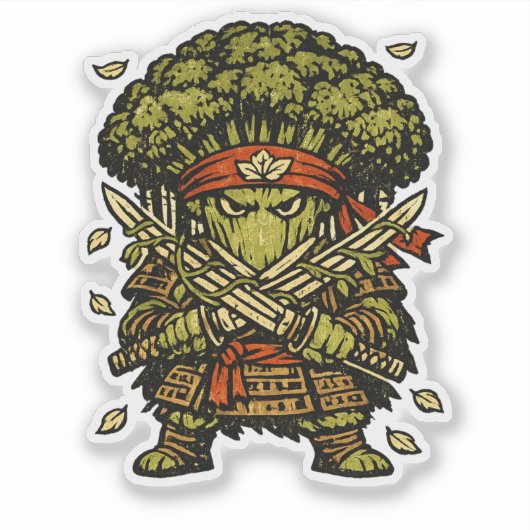 ブロッコリー武士道 - 森林の守護者 シール (正面)
