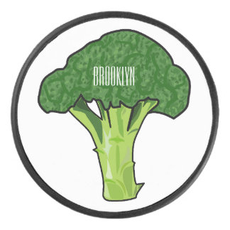 ブロッコリー漫画イラストレーション アイスホッケーパック