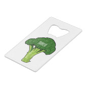 ブロッコリー漫画イラストレーション クレジットカード栓抜き (裏面アングル)