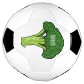 ブロッコリー漫画イラストレーション サッカーボール (回転)