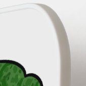 ブロッコリー漫画イラストレーション ピックルボールラケット (左詳細)